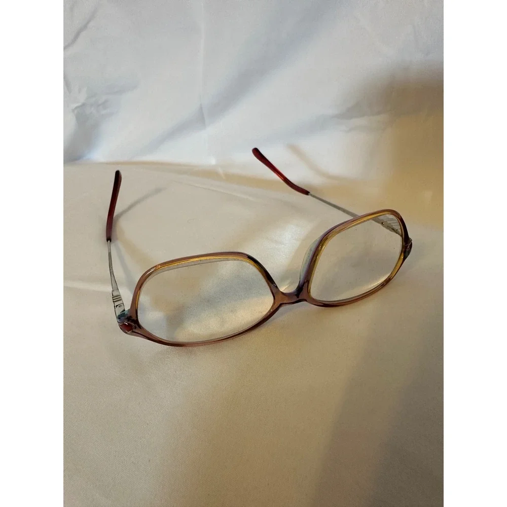 Sferoflex 1522 C363 Women Purple Amber Oval Eyeglass Frames Italy 52-14-130